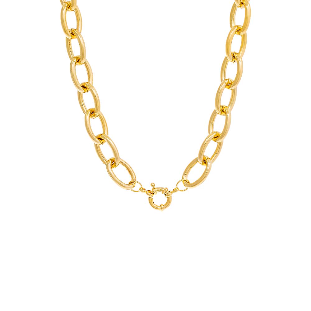 Toggle Oval Link Necklace