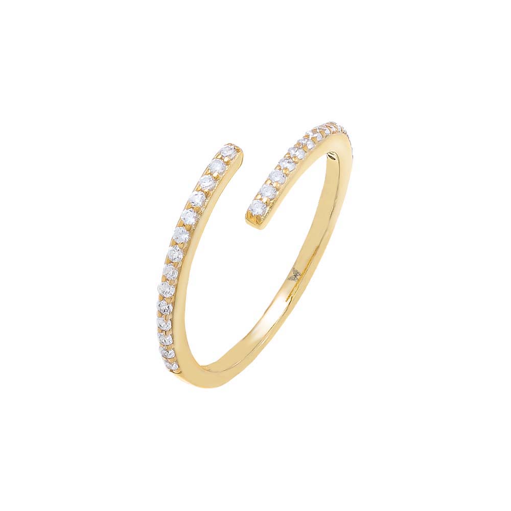 Pave Thin Wrap Ring