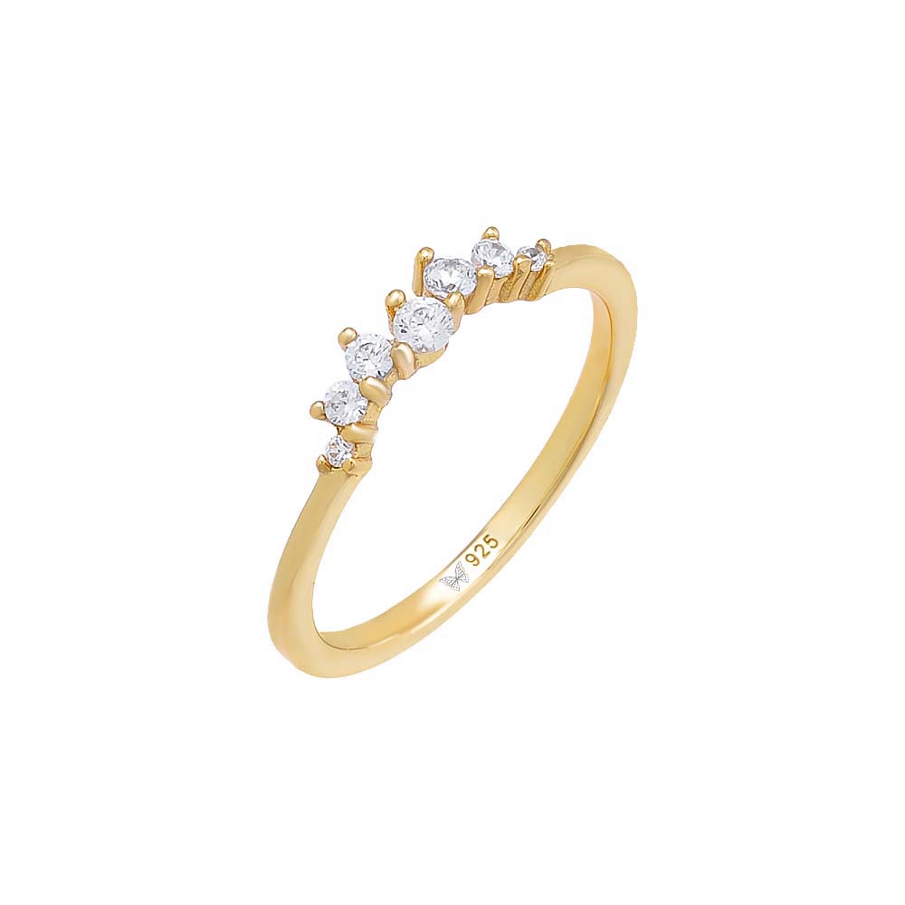 Scattered CZ Accented Ring