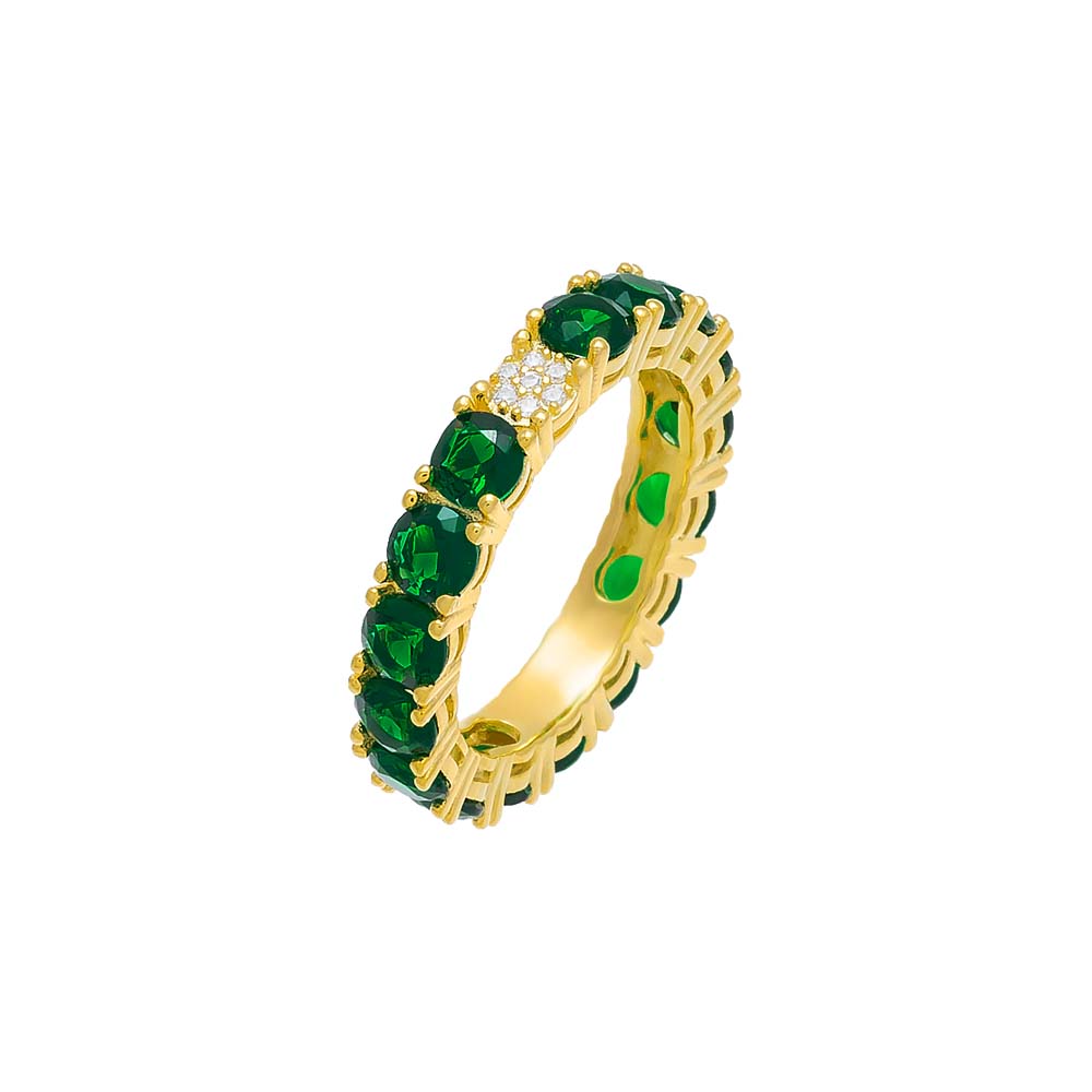 Accented Colored Eternity Band